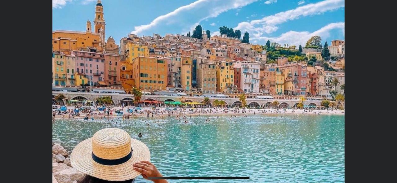 Menton Centre Vue Imprenable Sur Mer Et Jardin Bioves エクステリア 写真